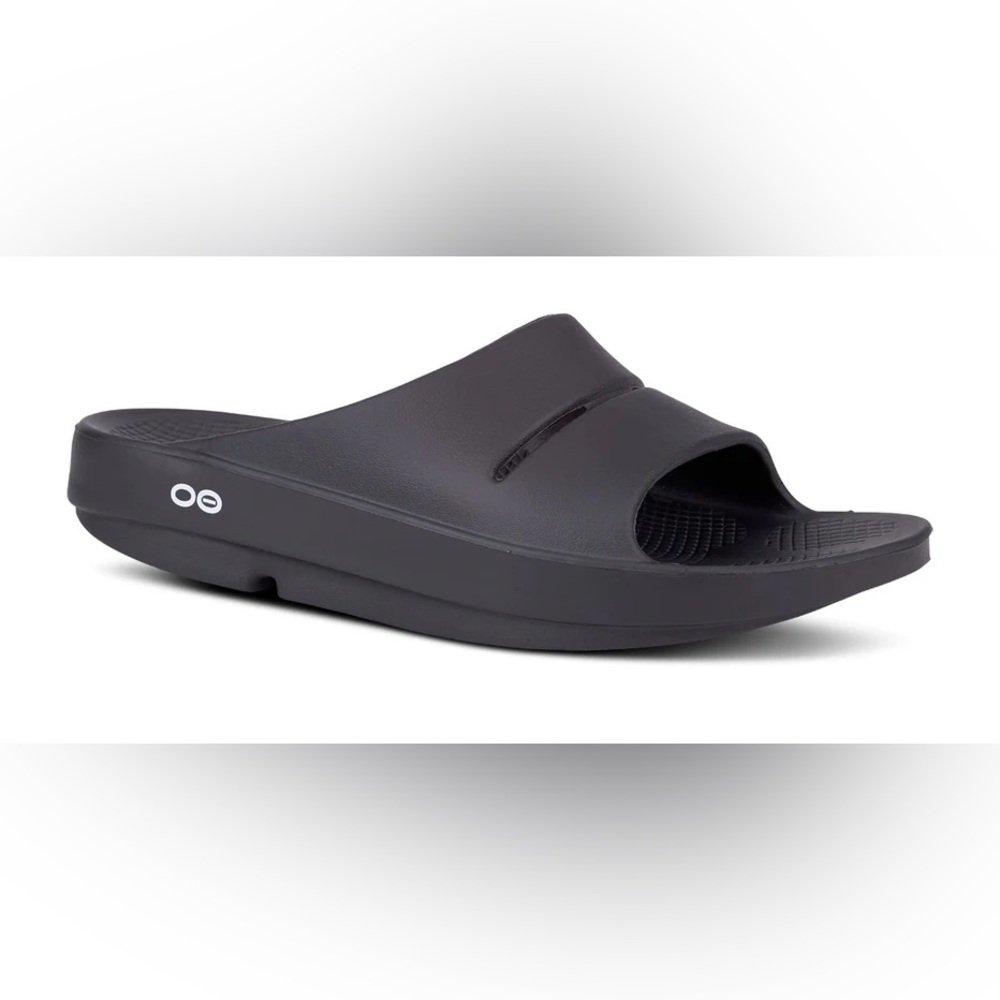 OOFOS OOAHH SLIDE SANDAL - BLACK